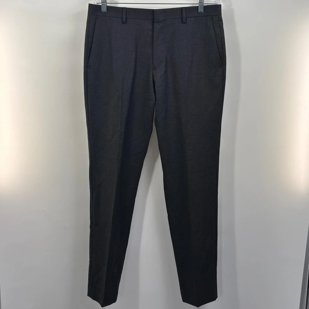 J.Crew Ludlow Slim Wool Dress Pants Men's 33x32 Gray American Woolen H7973 - Picture 4 of 7